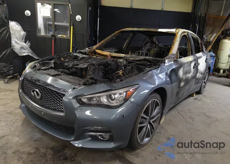 2015 Infiniti Q50 Premium from USA, damaged, VIN JN1BV7AR5FM397628